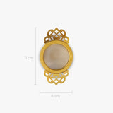 Colador Infusor Flor Dorado con Base - Infusor