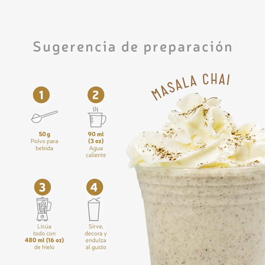 Polvo EURO TE Masala Chai Fórmula Mejorada - Polvo para Frappé