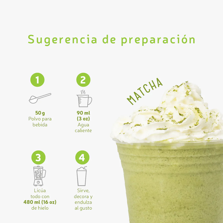 Polvo EURO TE Matcha Fórmula Mejorada - Polvo para Frappé