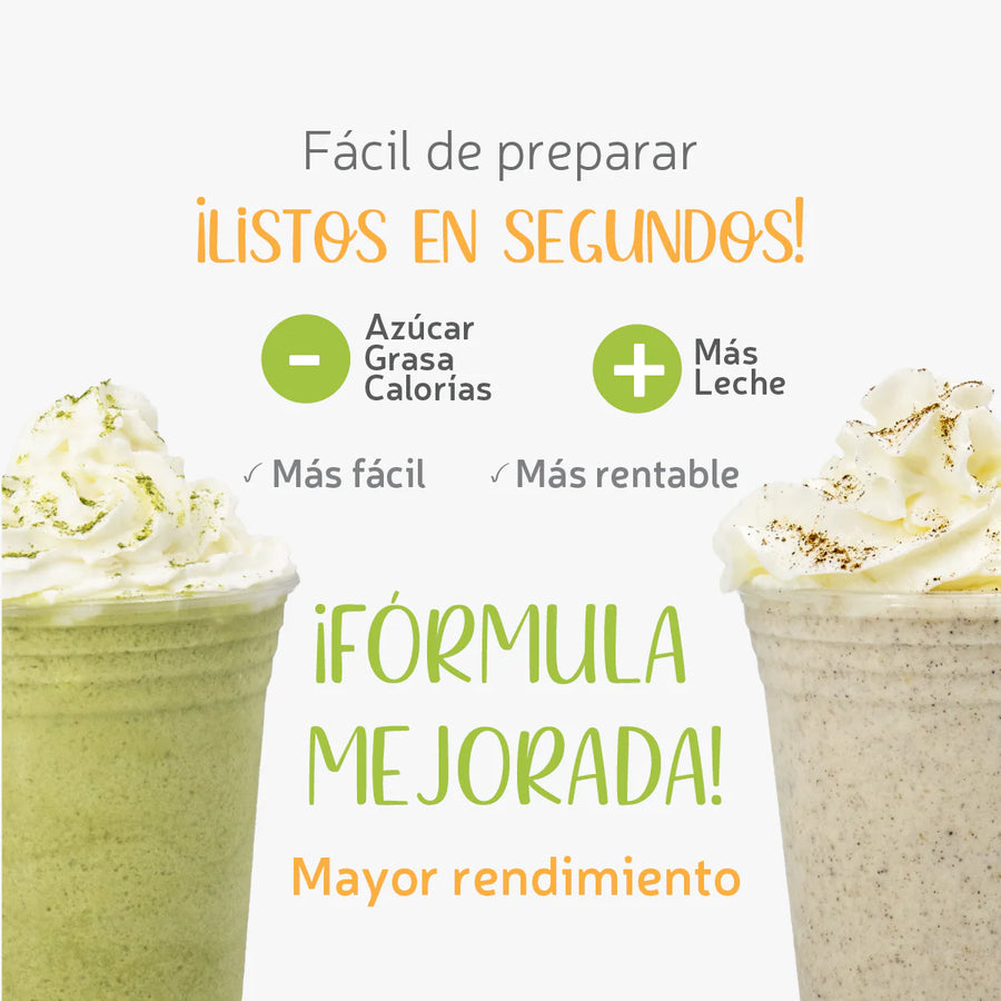 Polvo EURO TE Matcha Fórmula Mejorada - Polvo para Frappé