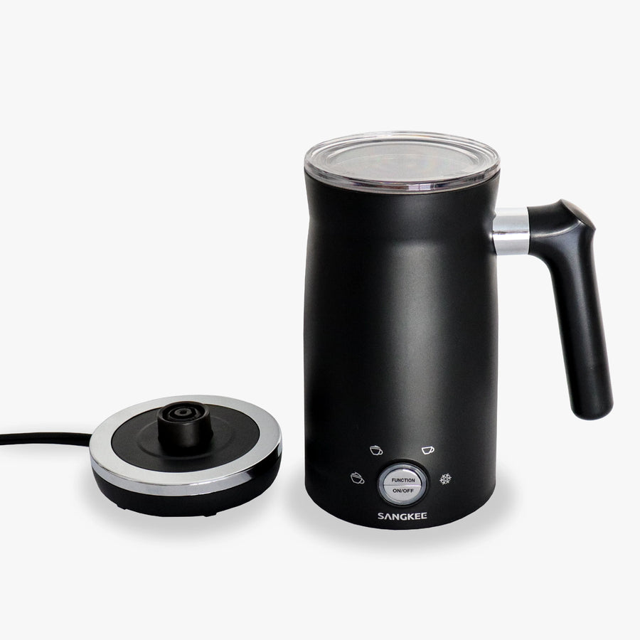 Espumador de Leche Eléctrico Negro de Acero inoxidable con Asa - Espumador