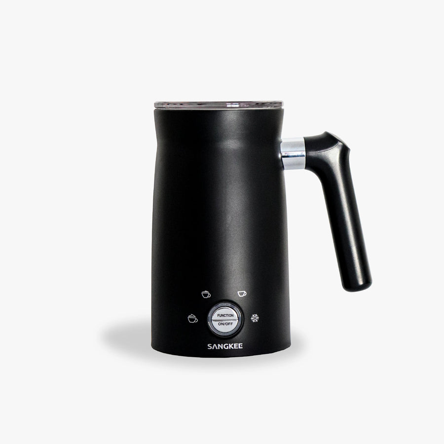 Espumador de Leche Eléctrico Negro de Acero inoxidable con Asa - Espumador