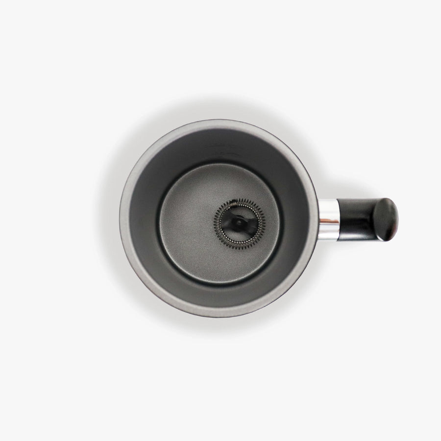 Espumador de Leche Eléctrico Negro de Acero inoxidable con Asa - Espumador