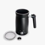 Espumador de Leche Eléctrico Negro de Acero inoxidable con Asa - Espumador