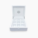 Estuche 9/20 Moderno Blanco Lleno con Tés y Tisanas de Hoja Suelta -  Estuche