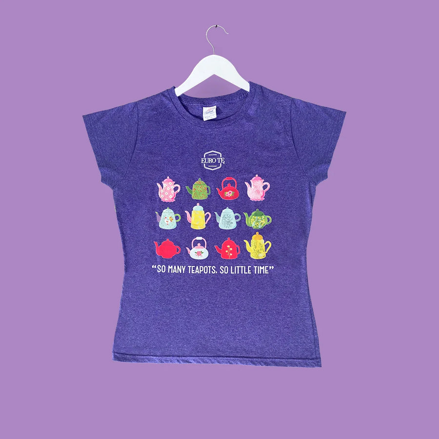 Playera Morada Teteras para Dama - Detalles