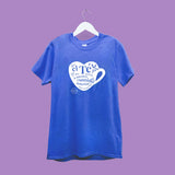 Playera Azul Corazón - Detalles