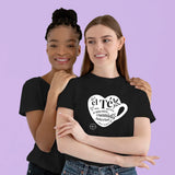 Playera Negra Corazón - Detalles