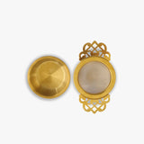 Colador Infusor Flor Dorado con Base - Infusor
