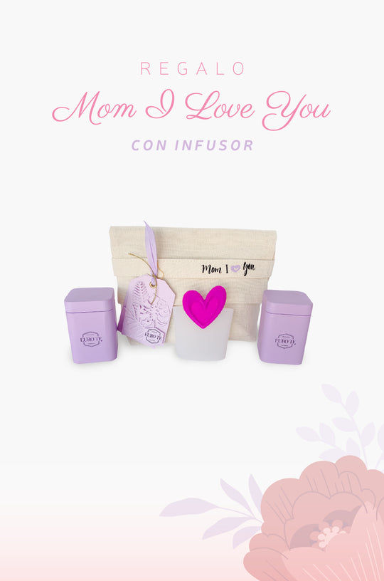 Haz que su día sea inolvidable con el Regalo Mom I Love You ¡incluye un infusor! 🌷