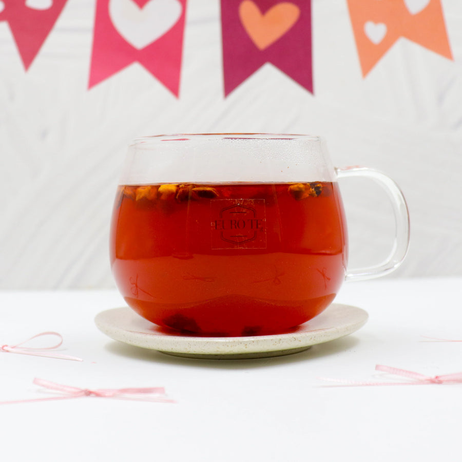 Tea Bomb Corazón Geométrico Rojo - Tisana Frutal