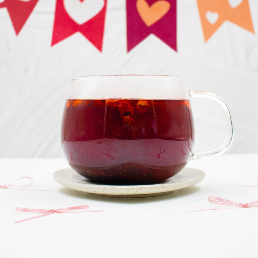 Tea Bomb Corazón Geométrico Rosa - Tisana Frutal