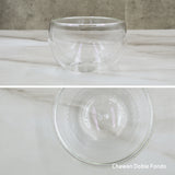 Chawan Vidrio doble fondo - Tazón