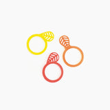 Set de 3 anillos rojo - Rebajas