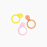 Set de 3 anillos rosa - Rebajas
